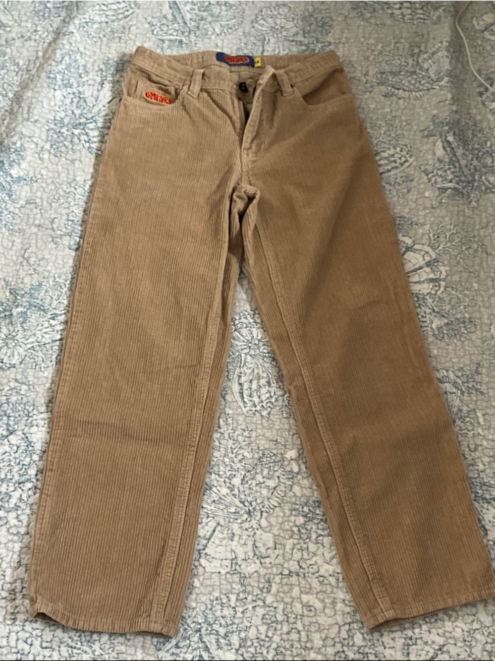 Empyre Tan Corduroy Straight Leg Jeans